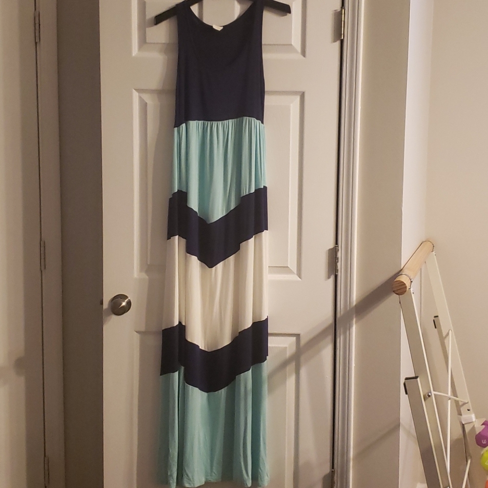 Pinkblush Colorblock Maxi Dress